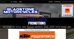 Desktop Screenshot of gladstonemotorcycles.com.au